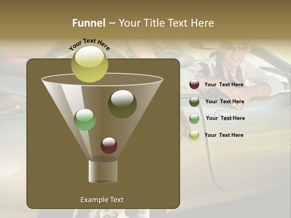 Wife White Portrait PowerPoint Template