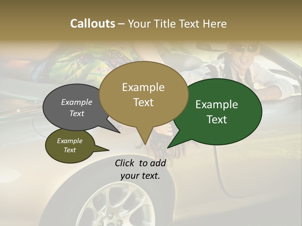 Wife White Portrait PowerPoint Template