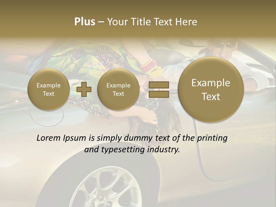 Wife White Portrait PowerPoint Template