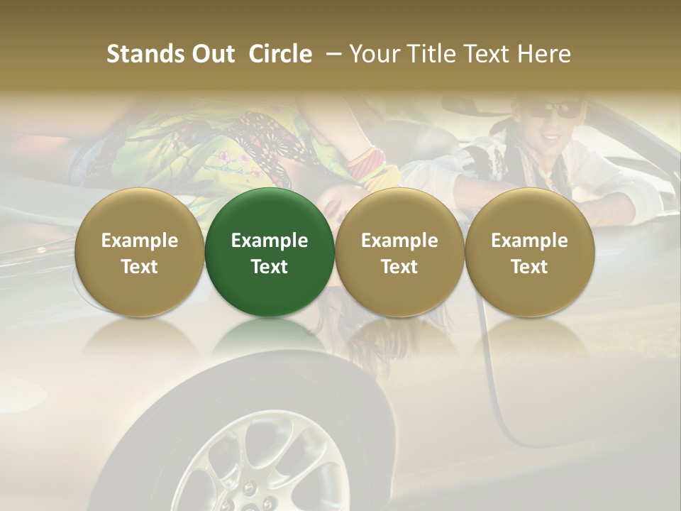 Wife White Portrait PowerPoint Template