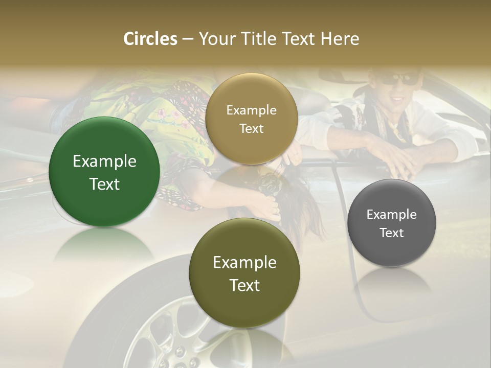 Wife White Portrait PowerPoint Template