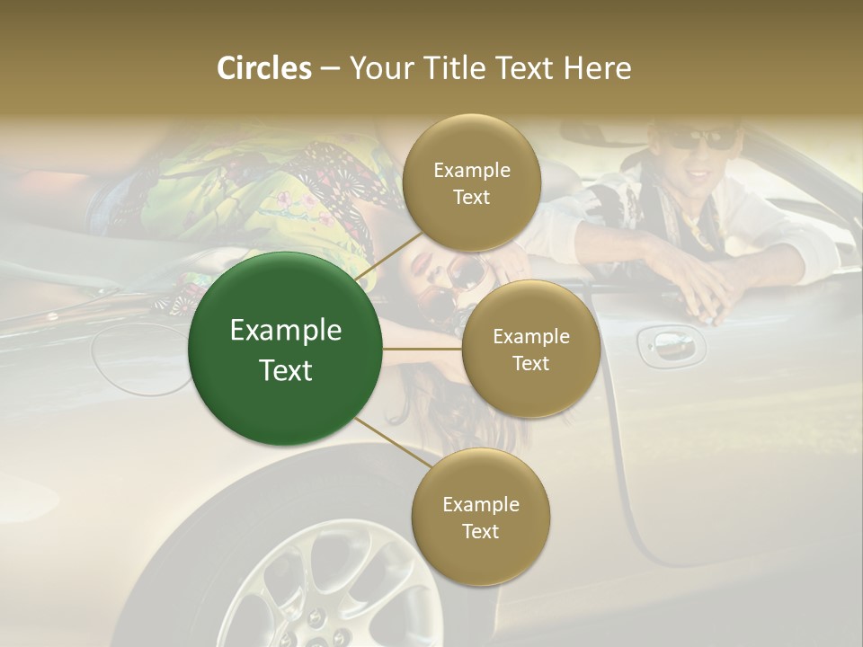 Wife White Portrait PowerPoint Template