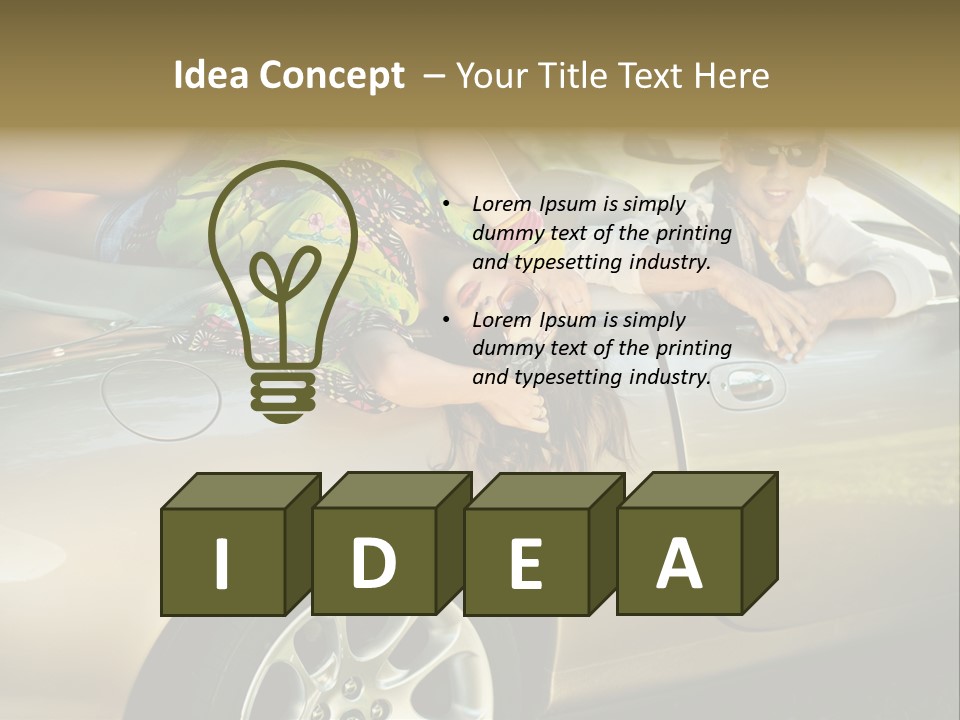 Wife White Portrait PowerPoint Template