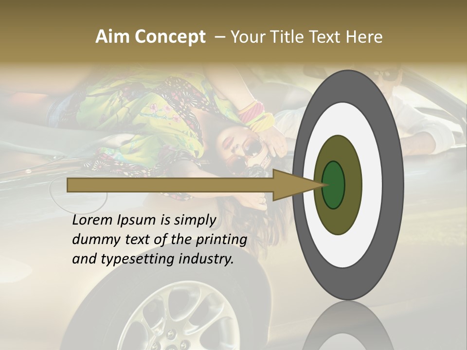 Wife White Portrait PowerPoint Template