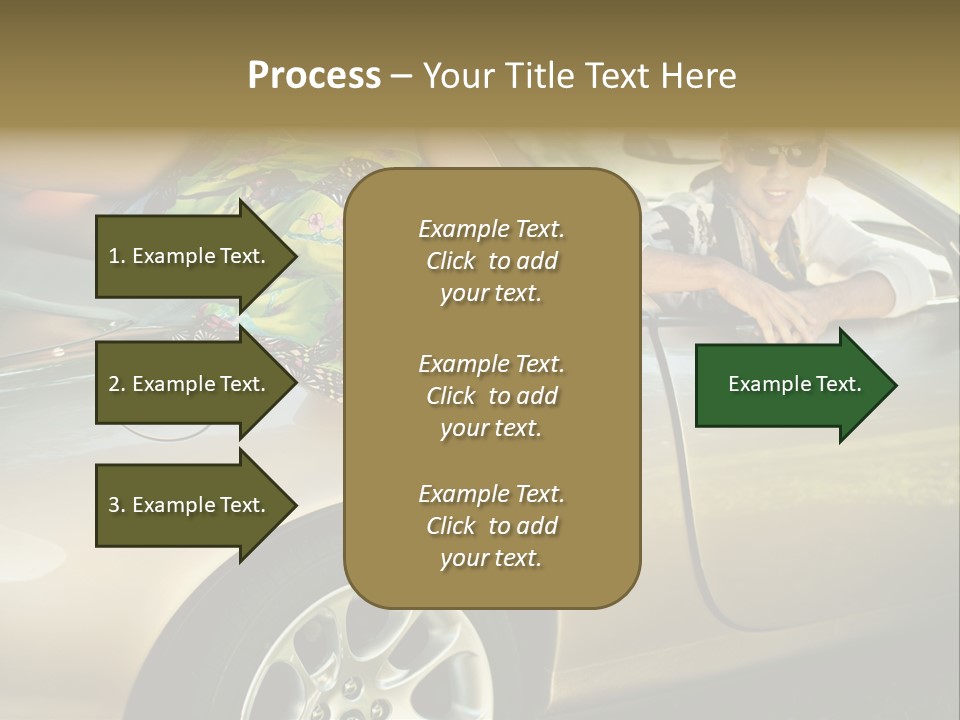 Wife White Portrait PowerPoint Template