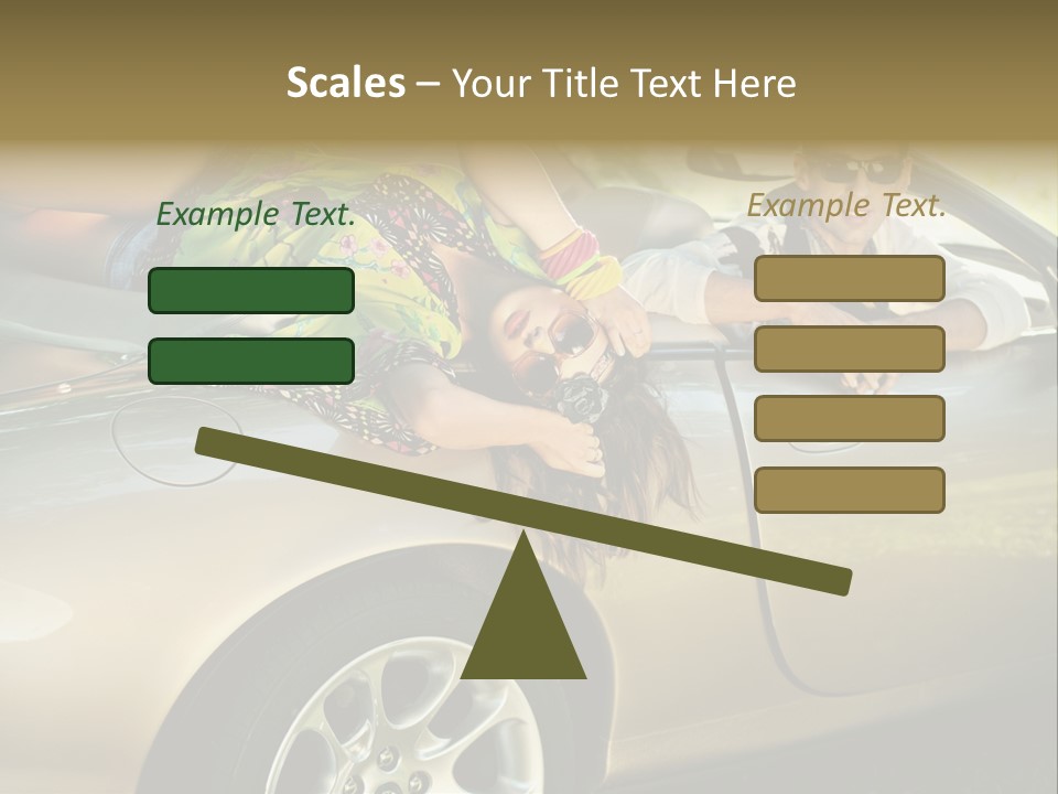 Wife White Portrait PowerPoint Template