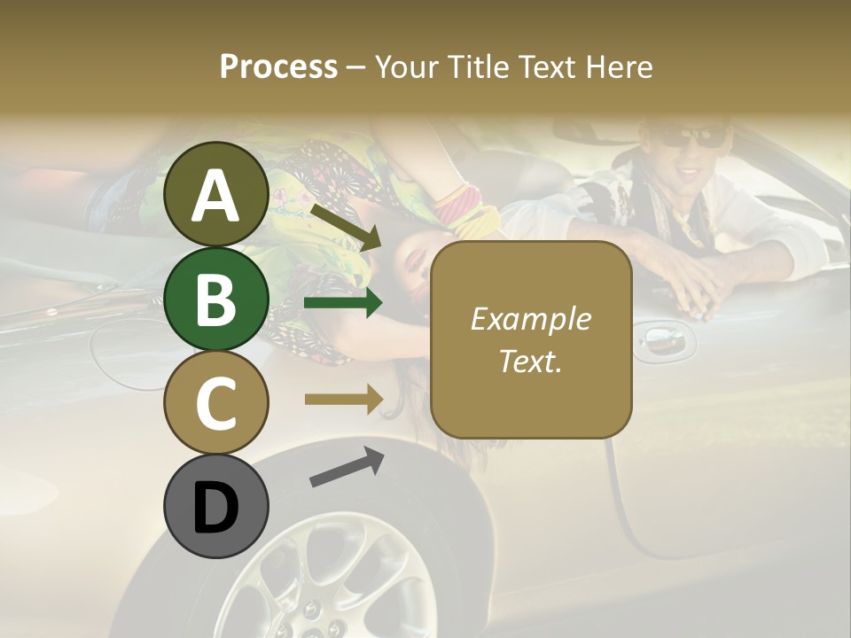 Wife White Portrait PowerPoint Template