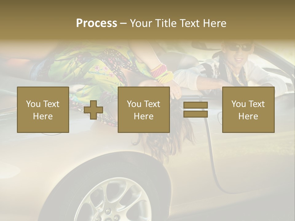 Wife White Portrait PowerPoint Template