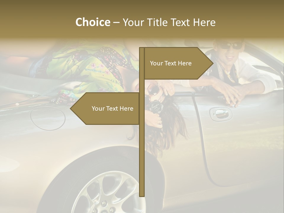 Wife White Portrait PowerPoint Template