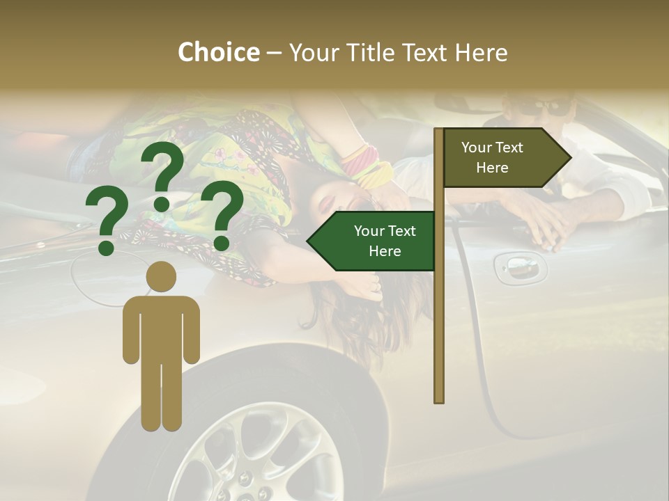 Wife White Portrait PowerPoint Template