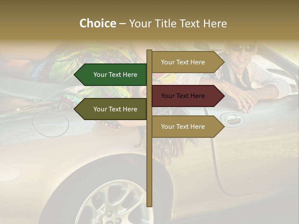 Wife White Portrait PowerPoint Template