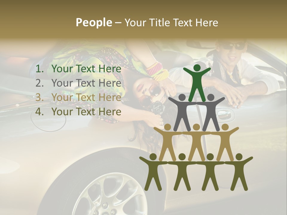 Wife White Portrait PowerPoint Template