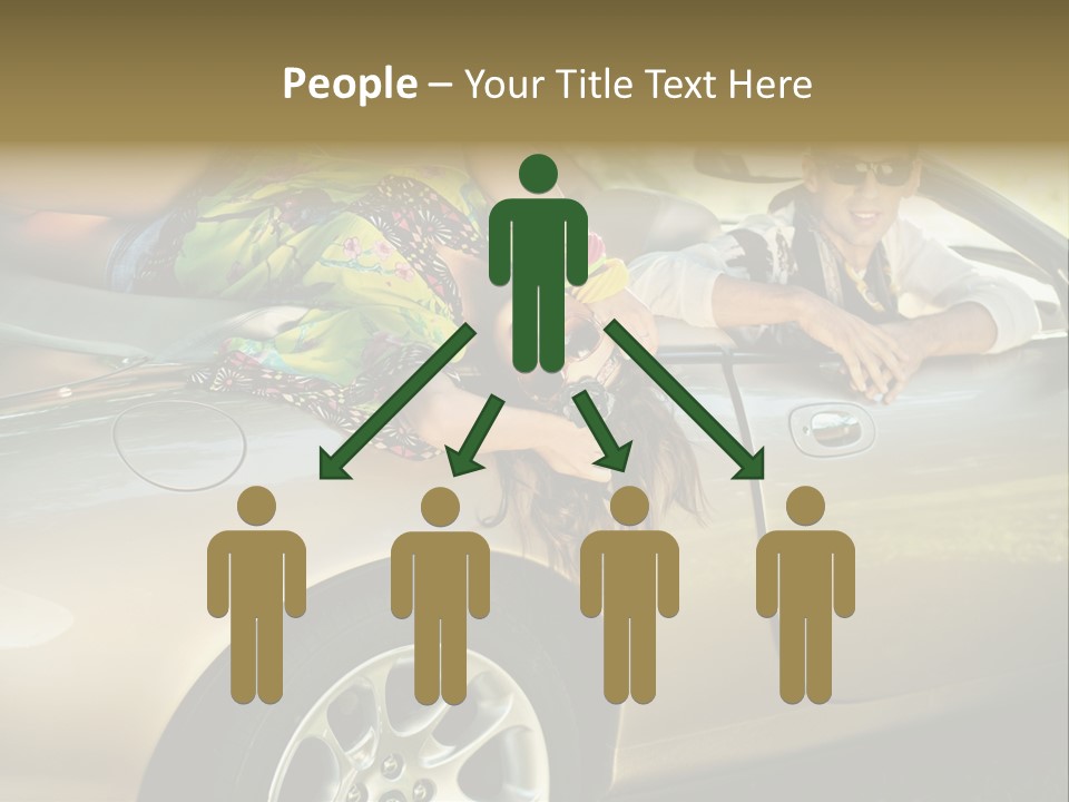 Wife White Portrait PowerPoint Template