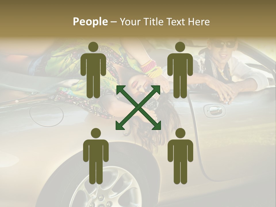 Wife White Portrait PowerPoint Template