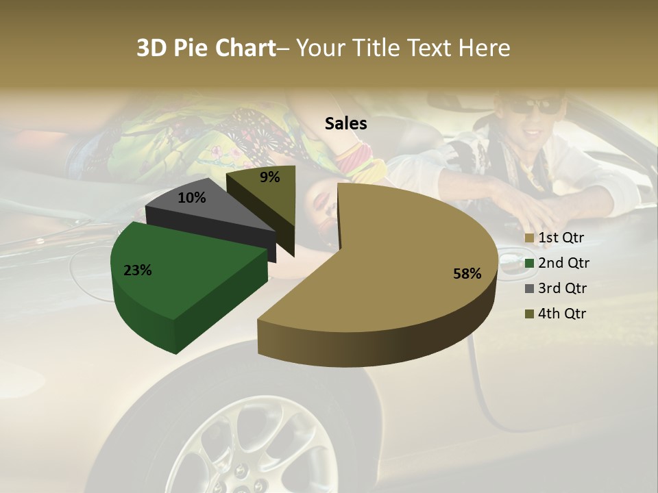 Wife White Portrait PowerPoint Template