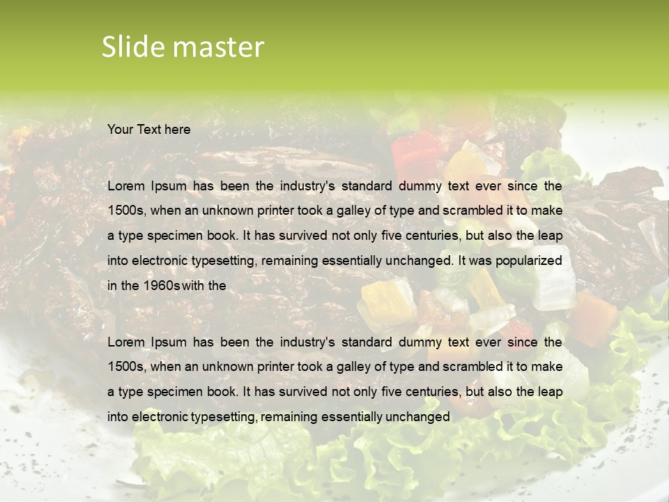 Cuisine Food Fire PowerPoint Template
