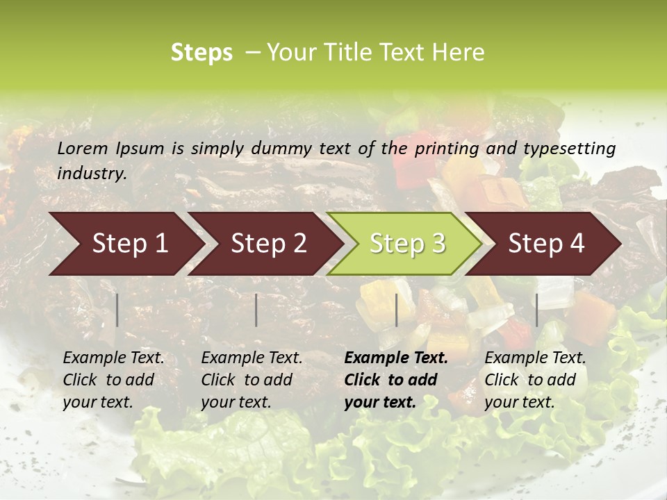 Cuisine Food Fire PowerPoint Template