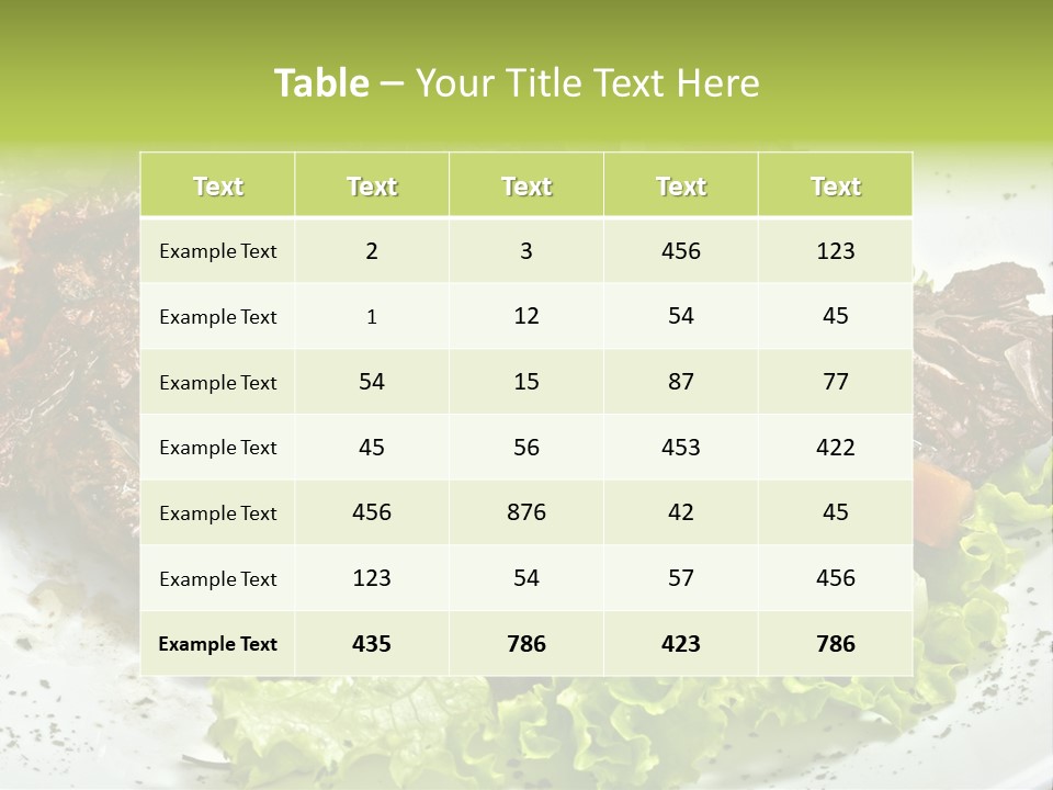 Cuisine Food Fire PowerPoint Template