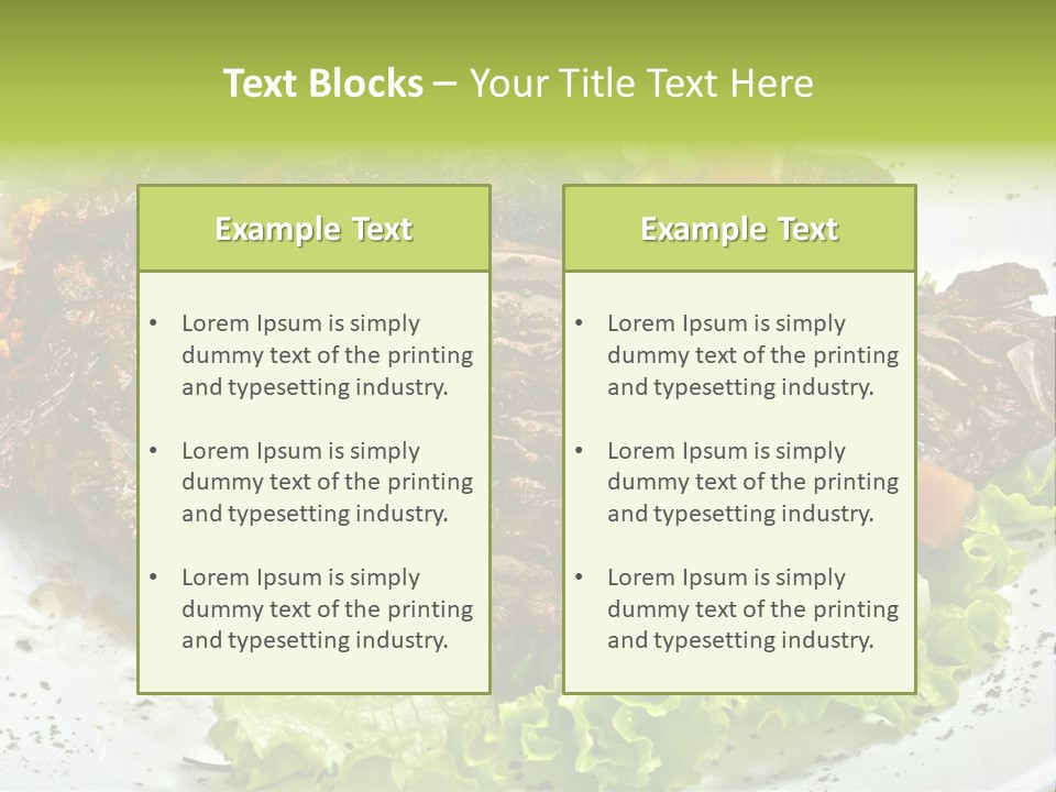 Cuisine Food Fire PowerPoint Template