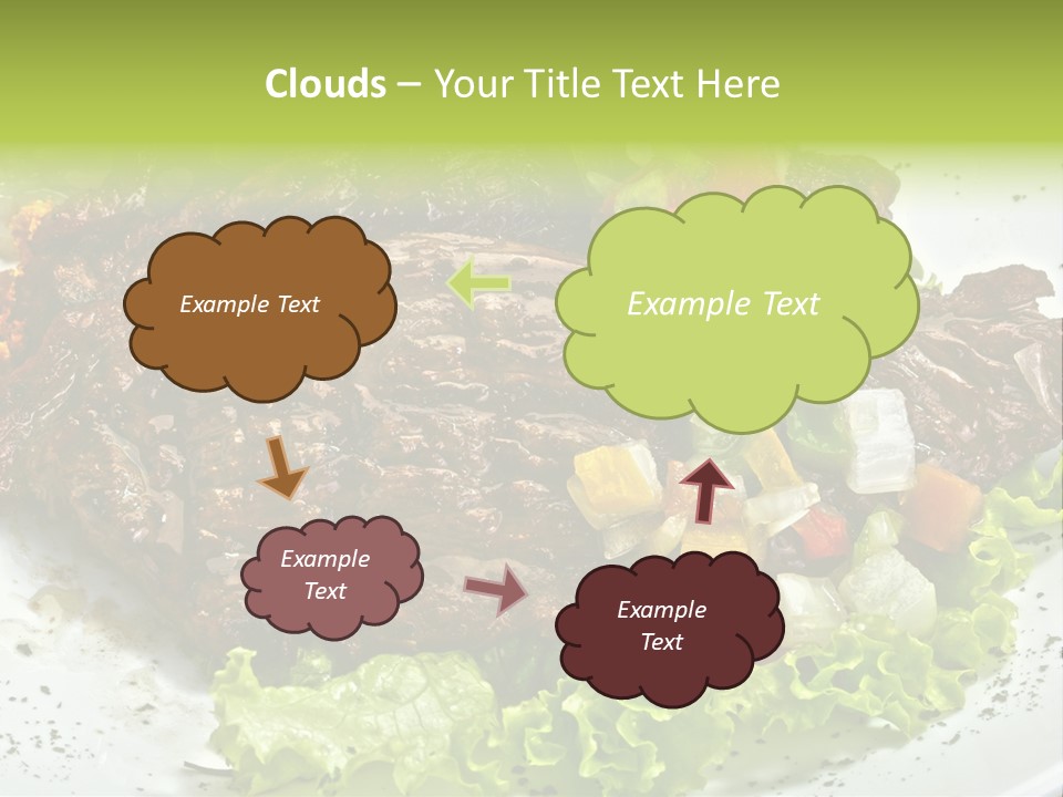 Cuisine Food Fire PowerPoint Template