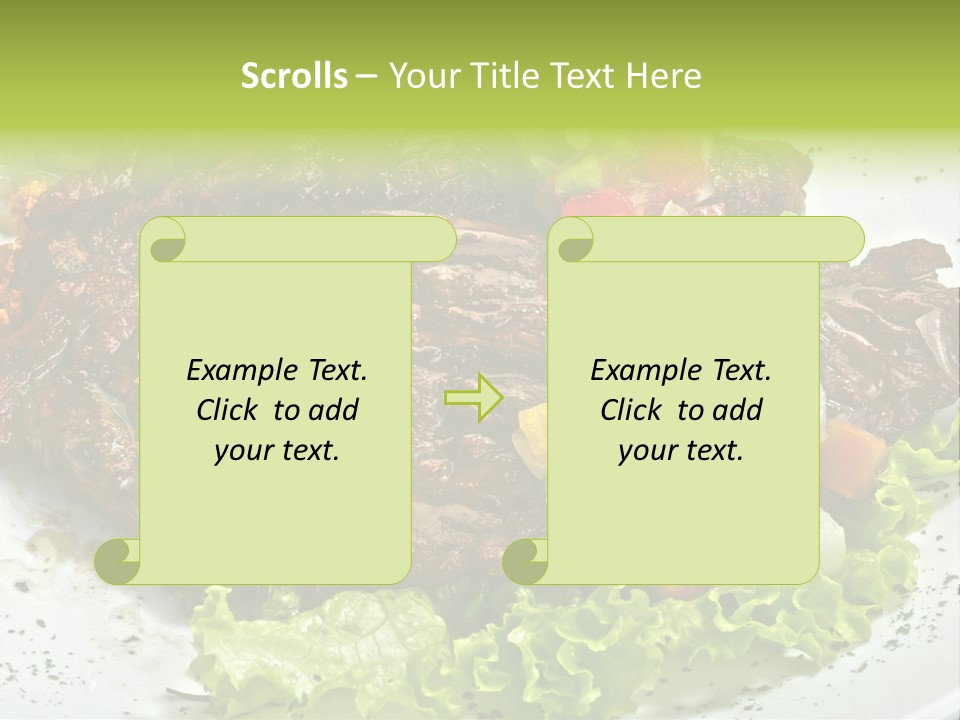 Cuisine Food Fire PowerPoint Template
