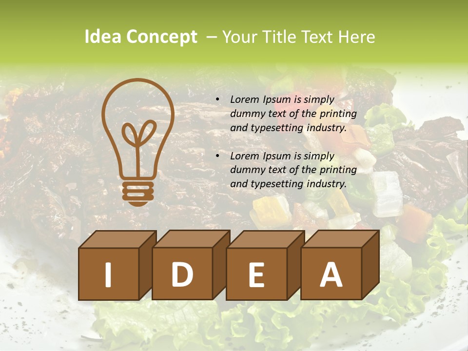 Cuisine Food Fire PowerPoint Template