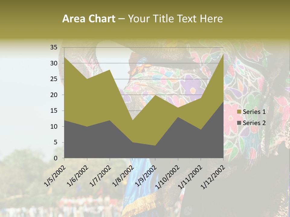 Holi Decorated Elephant India India Festival PowerPoint Template