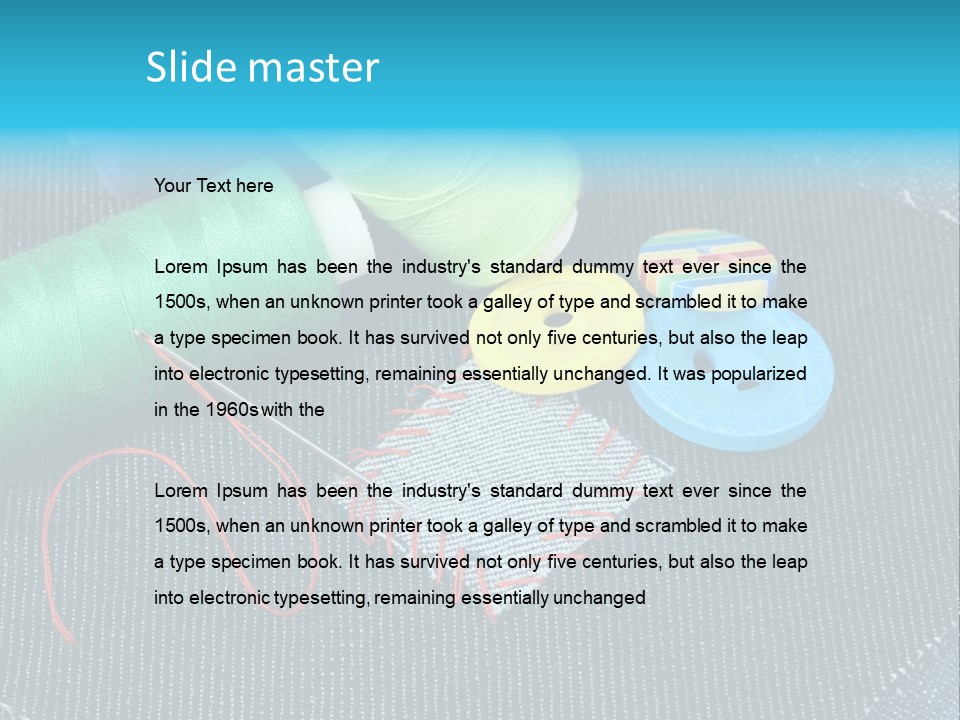 Cloth Textured Textile PowerPoint Template