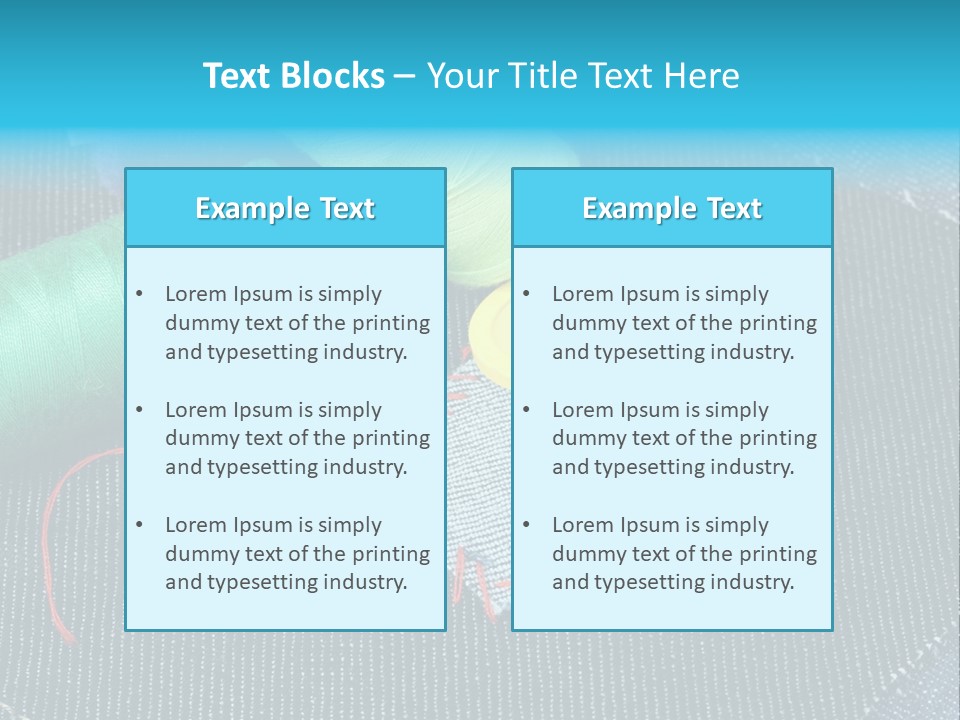 Cloth Textured Textile PowerPoint Template