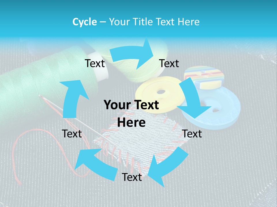 Cloth Textured Textile PowerPoint Template