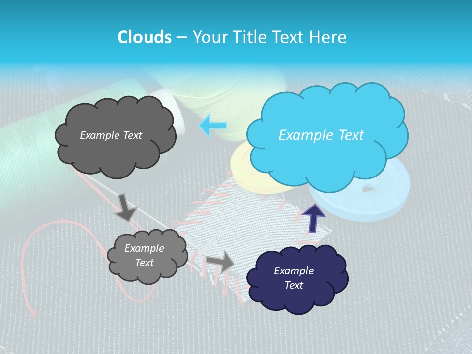 Cloth Textured Textile PowerPoint Template