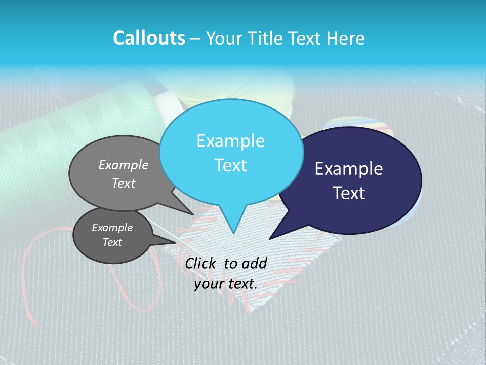 Cloth Textured Textile PowerPoint Template