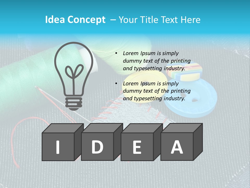 Cloth Textured Textile PowerPoint Template