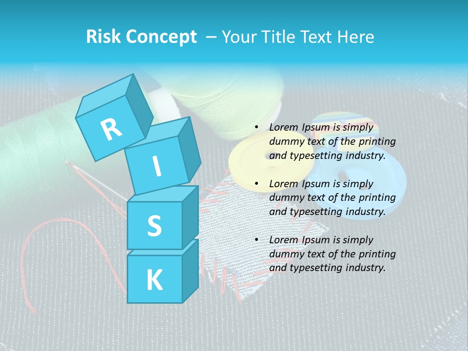 Cloth Textured Textile PowerPoint Template