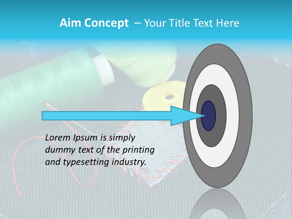 Cloth Textured Textile PowerPoint Template