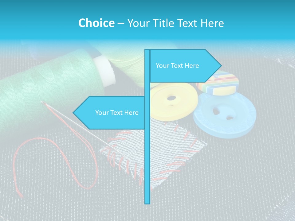 Cloth Textured Textile PowerPoint Template