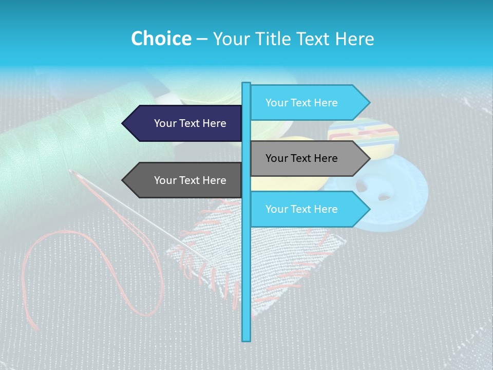 Cloth Textured Textile PowerPoint Template