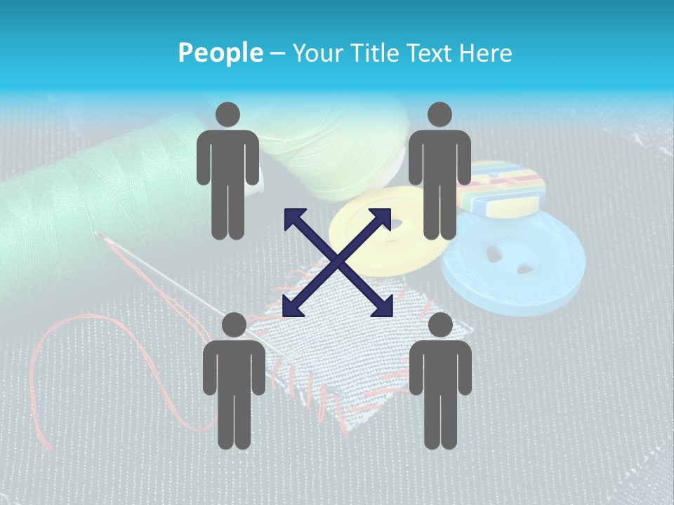 Cloth Textured Textile PowerPoint Template