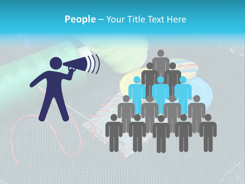 Cloth Textured Textile PowerPoint Template