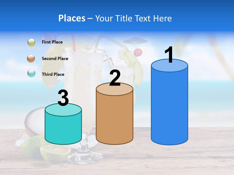 Alcohol Deck Fruit PowerPoint Template