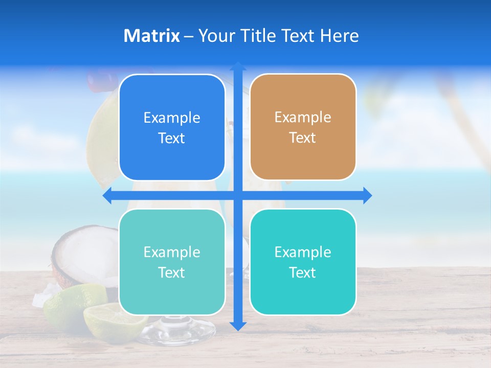 Alcohol Deck Fruit PowerPoint Template