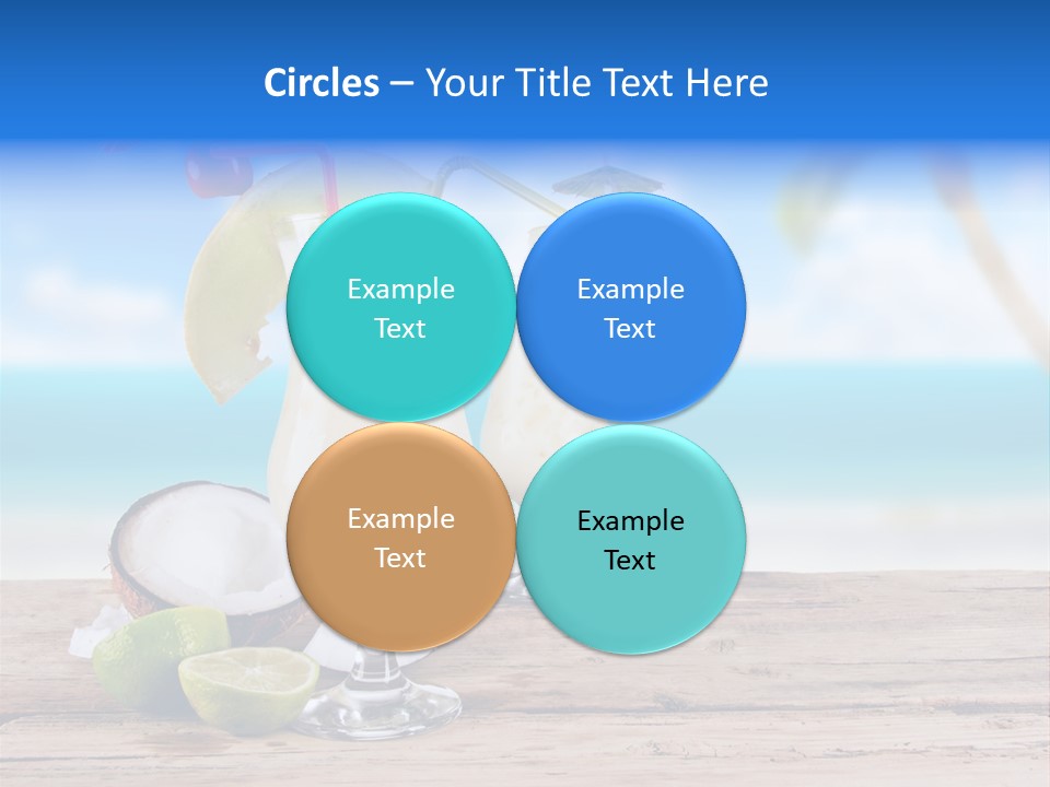 Alcohol Deck Fruit PowerPoint Template