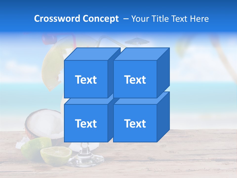 Alcohol Deck Fruit PowerPoint Template
