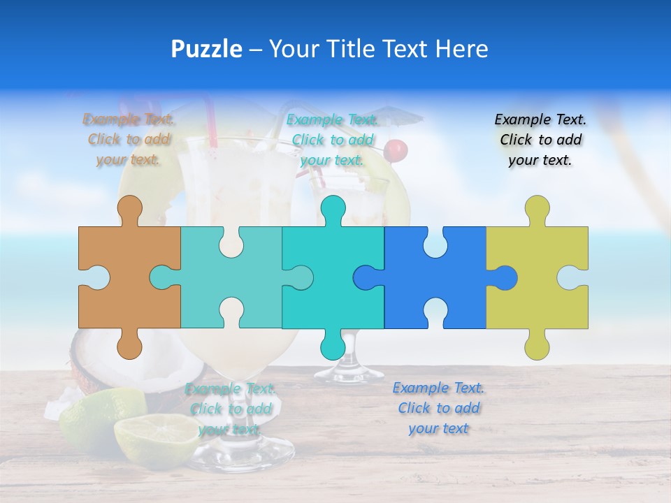 Alcohol Deck Fruit PowerPoint Template