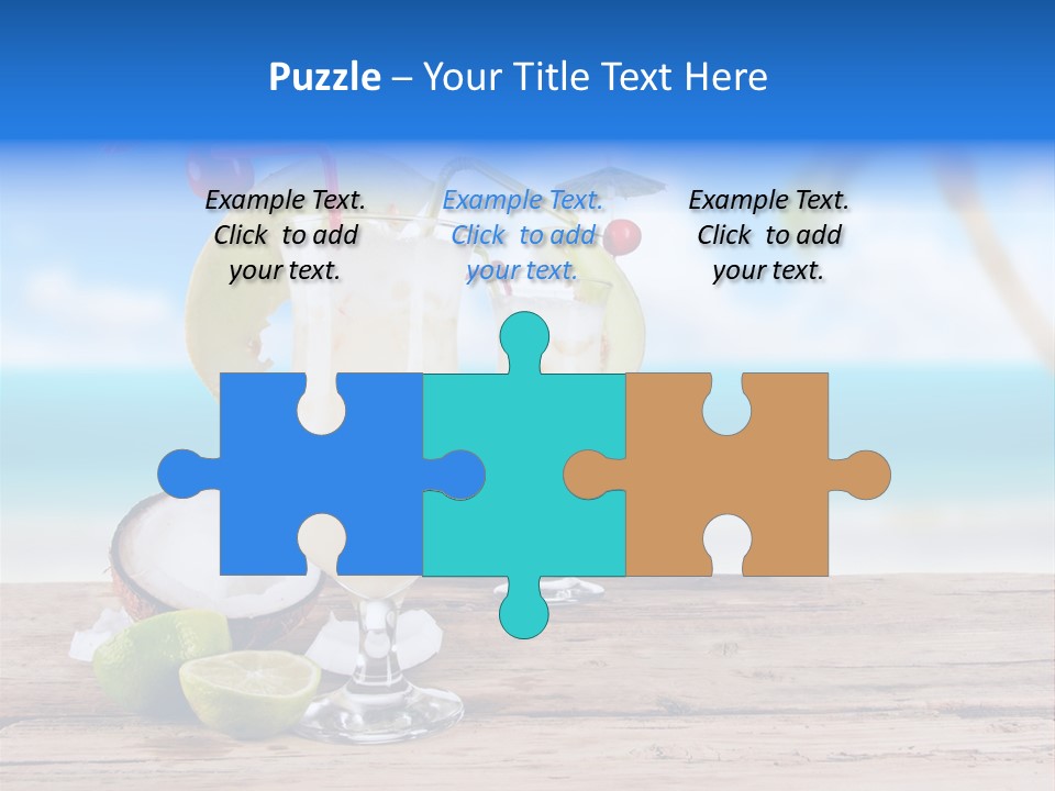 Alcohol Deck Fruit PowerPoint Template