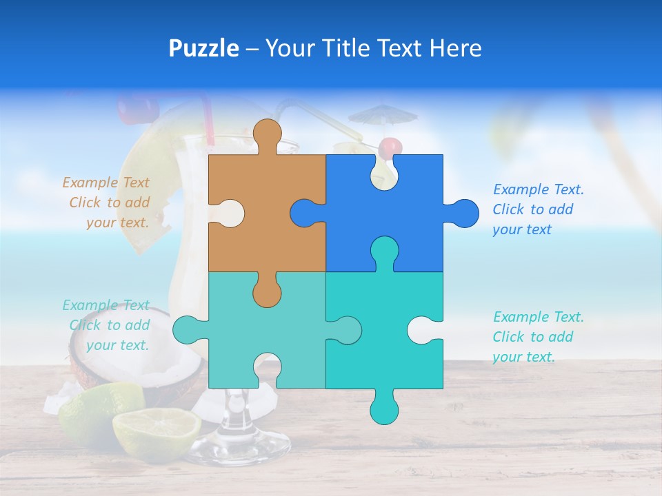 Alcohol Deck Fruit PowerPoint Template