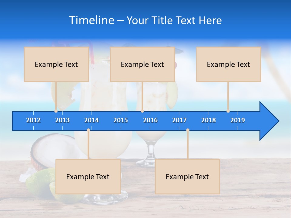 Alcohol Deck Fruit PowerPoint Template