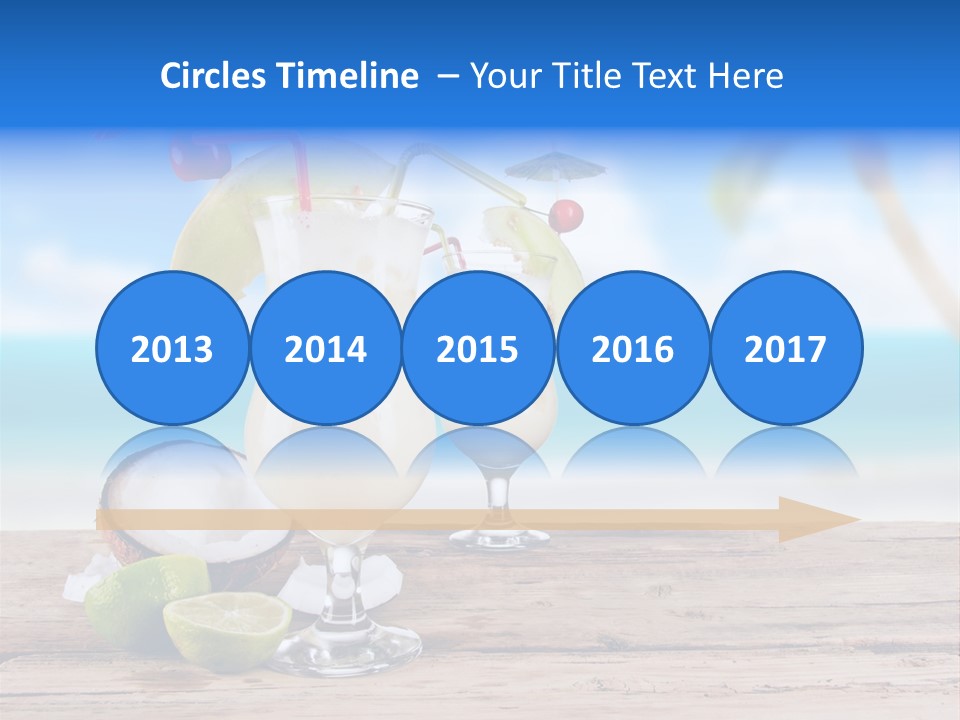 Alcohol Deck Fruit PowerPoint Template