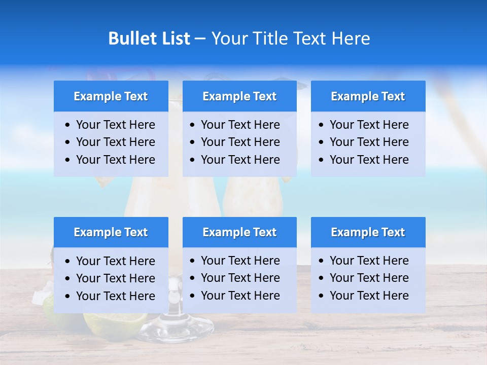 Alcohol Deck Fruit PowerPoint Template