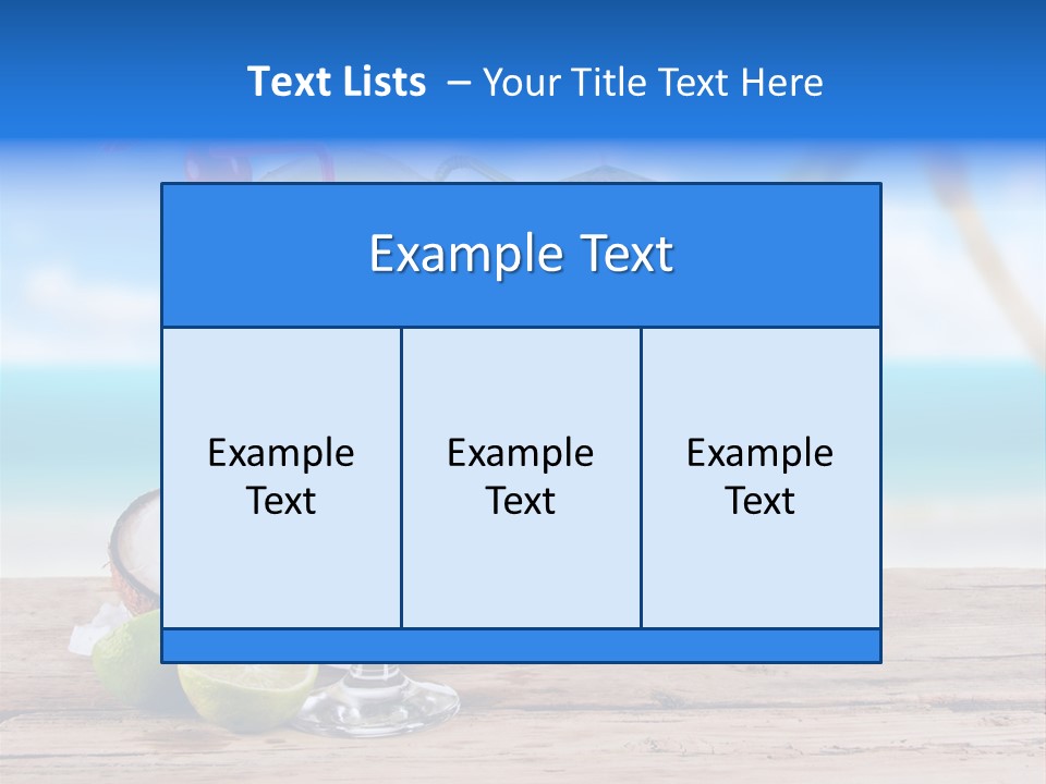 Alcohol Deck Fruit PowerPoint Template